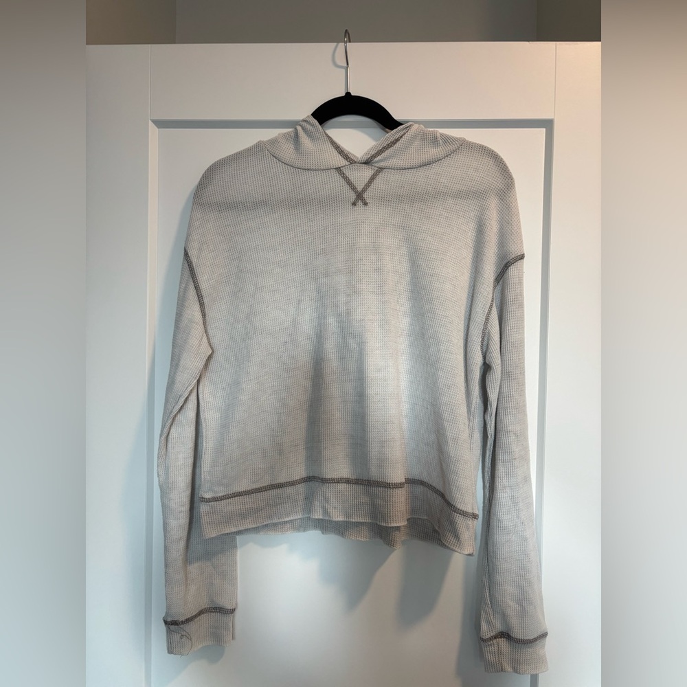 Women's Light Grey Hooded Sweater